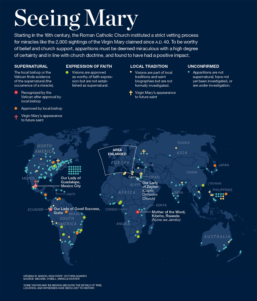 Map of Worldly Marian Apparitions